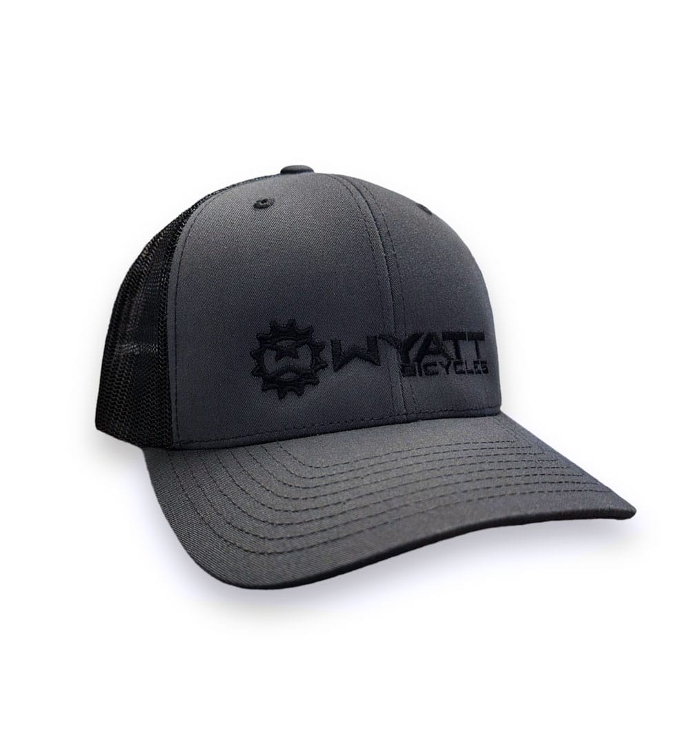 Wyatt Bicycles Trucker Hat - Charcoal/Black