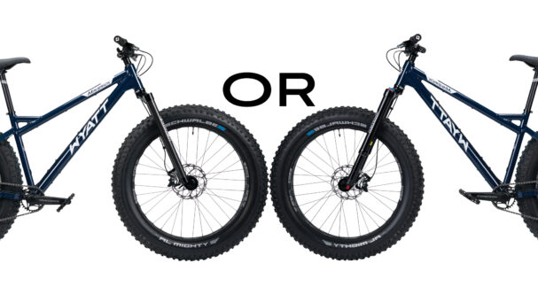 rigid or suspension fork for fat biking