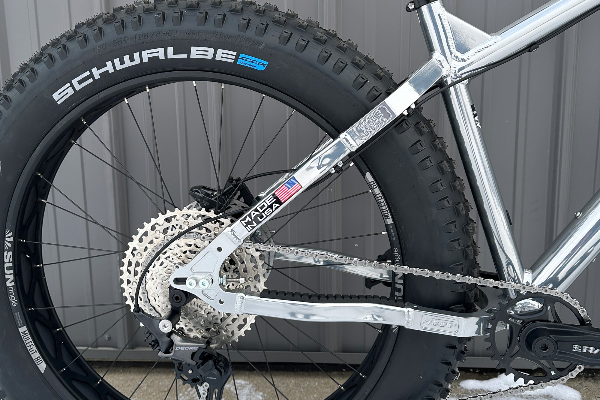 Wyatt Maverick fat tire Chrome Rear Triangle